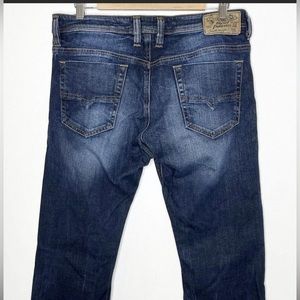 Diesel Viker Jeans Regular Straight Mens Size 36x32 Button Fly OR1K8 Distressed